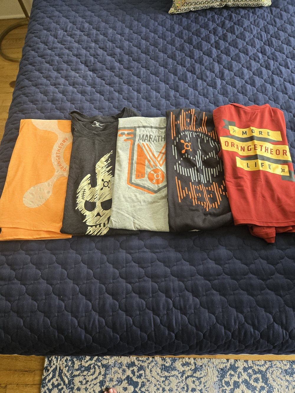 Orangetheory Mixed Graphic Tank And Tee Set — Orange, Black, Gray, Red